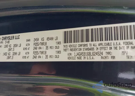 2008 Jeep Wrangler Unlimited Sahara из США, поврежденный, VIN 1J4GA59168L624524